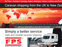 Tablet Screenshot of caravanshipping.co.nz